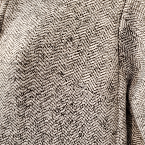 Lands' End Gray Herringbone Knit Jacket XS PETITE - Picture 8 of 11